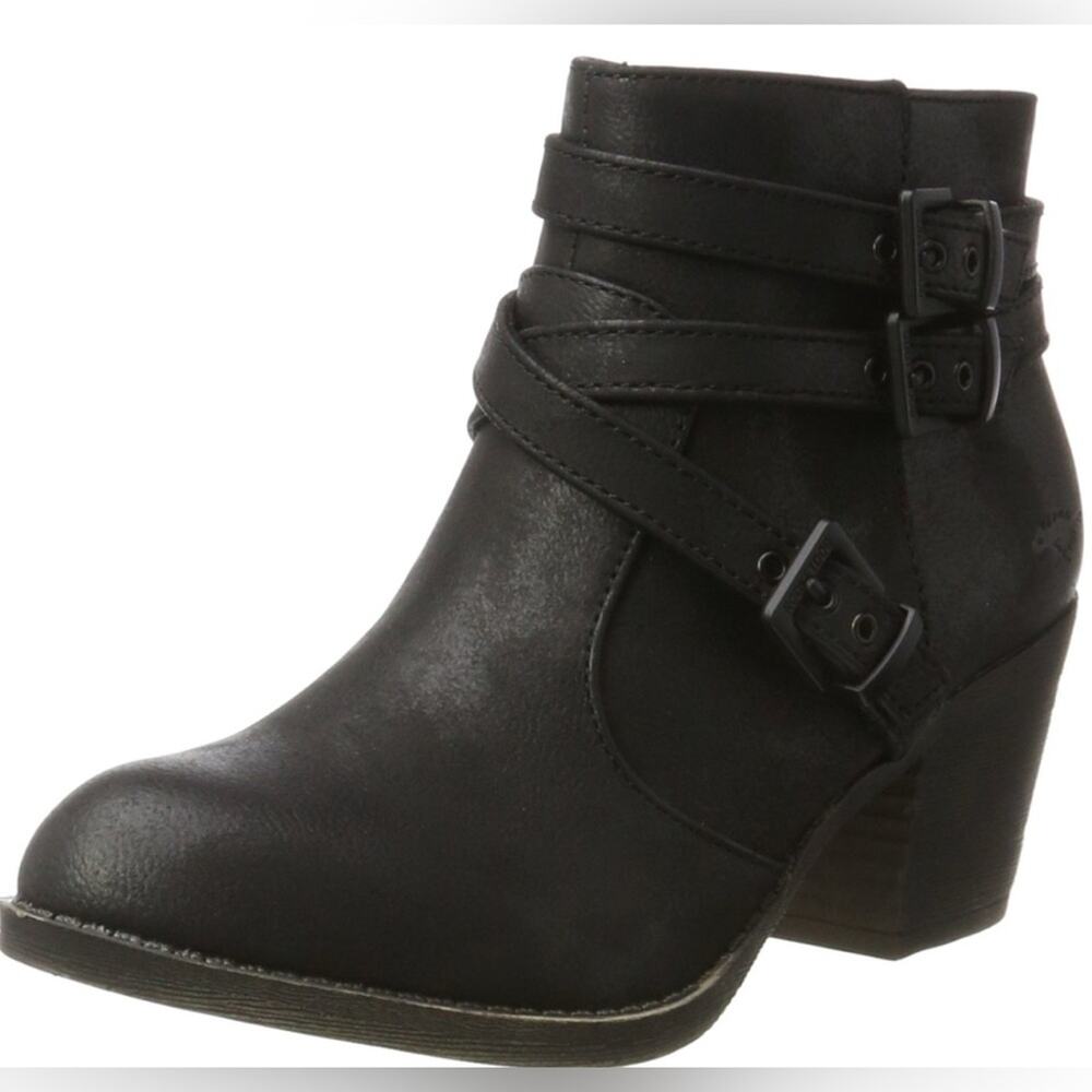 Rocket Dog Women's Black Buckle Ankle Boots Size 5.5